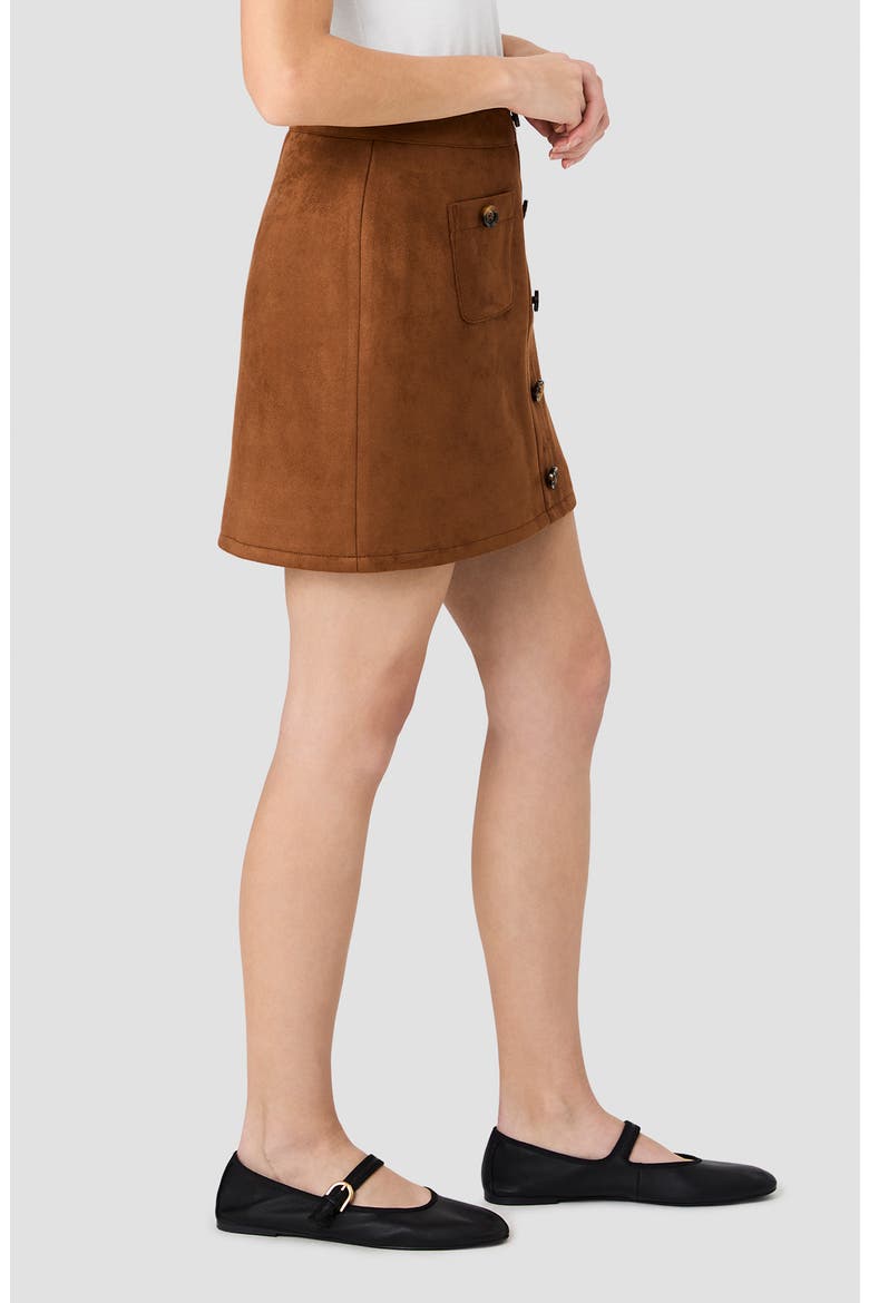 Laney Faux Suede Miniskirt, Alternate, color, LANEY SUEDE