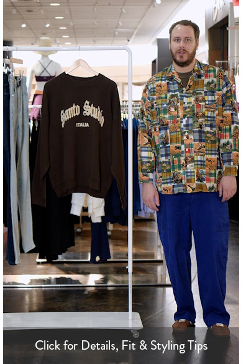 Santo University Graphic Knit Sweater video