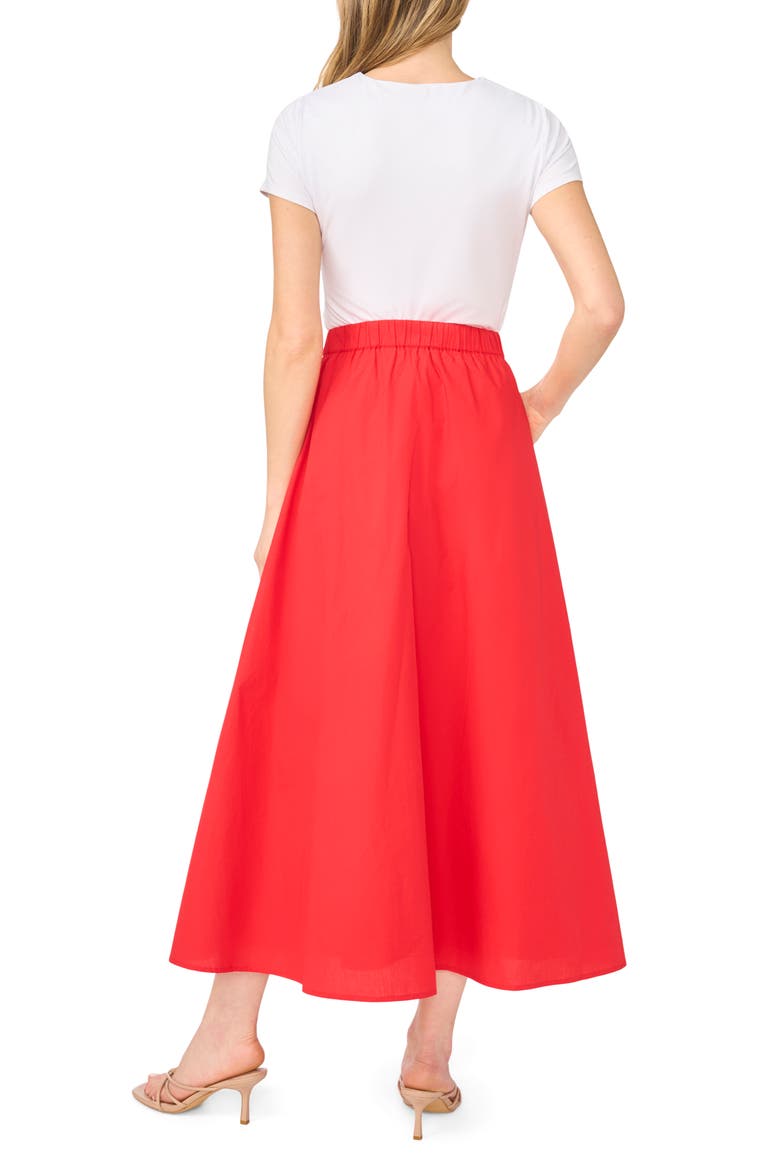 Cotton Maxi Skirt, Alternate, color, CLASSIC CHERRY