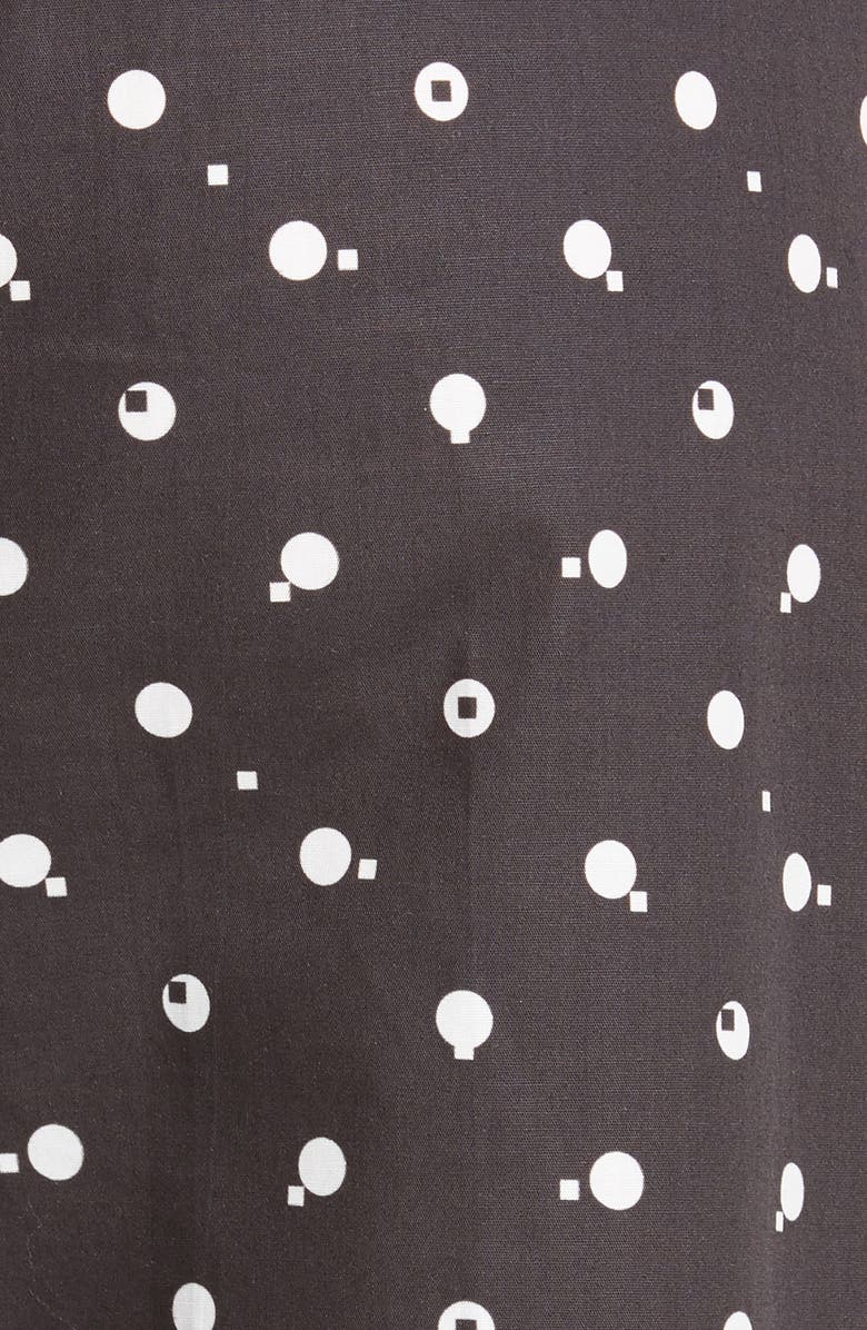 Rosetta Getty Bauhaus Dot Print Cotton Poplin Crop Pants, Alternate, color,