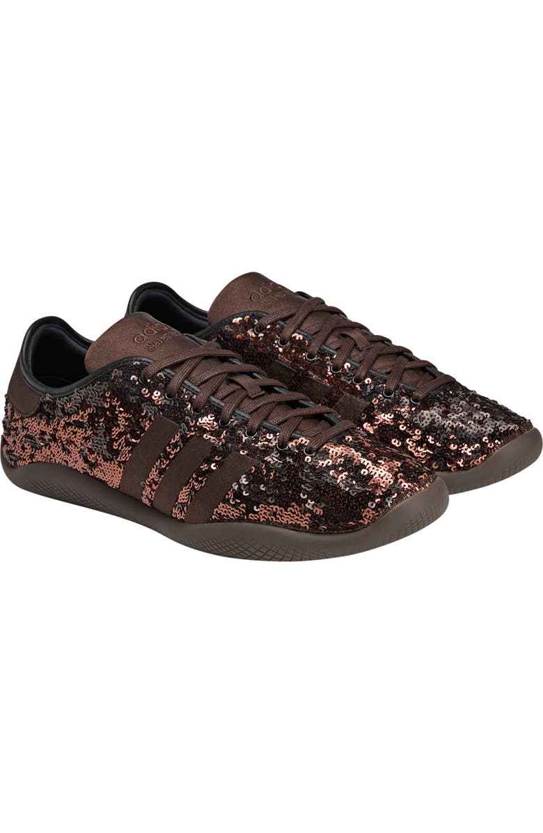 adidas x Wales Bonner Karintha Sequin Sneaker, Main, color, Black/Dark Brown