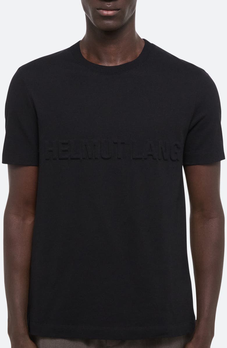 Helmut Lang Embossed Logo T-Shirt, Alternate, color, Black - 001