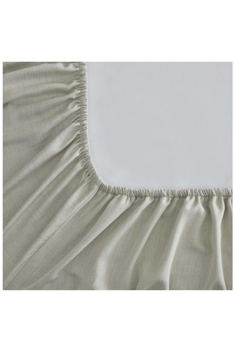 Contrast Weave 300 Thread Count Sheet Set, Alternate, color, LIGHT / MEDIUM GREEN