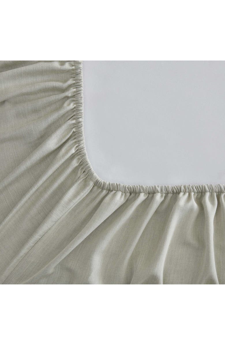 Calvin Klein Contrast Weave 300 Thread Count Sheet Set, Alternate, color, Light / Medium Green