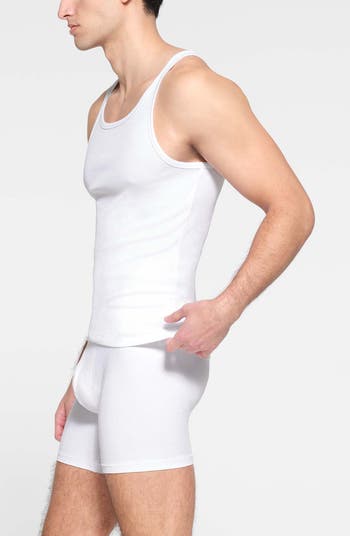 3-Pack Rib Stretch Cotton Tanks
