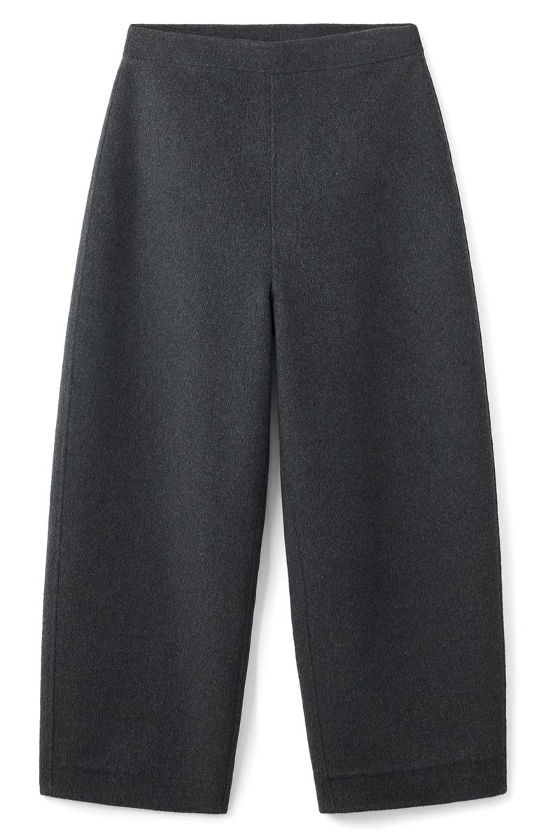 MANGO Selection Wool Blend Balloon Pants, Main, color, Gray