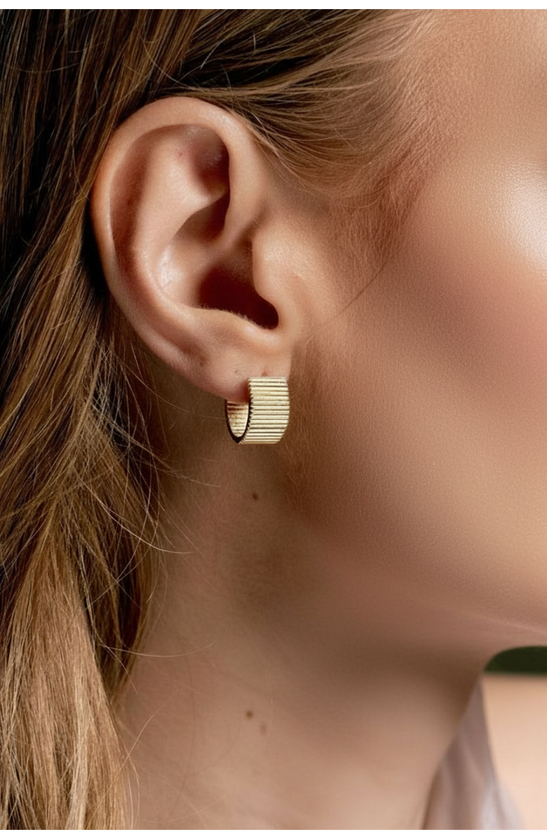 ZARUX Golden Halo Hoops 8mm, Alternate, color, Yellow Gold