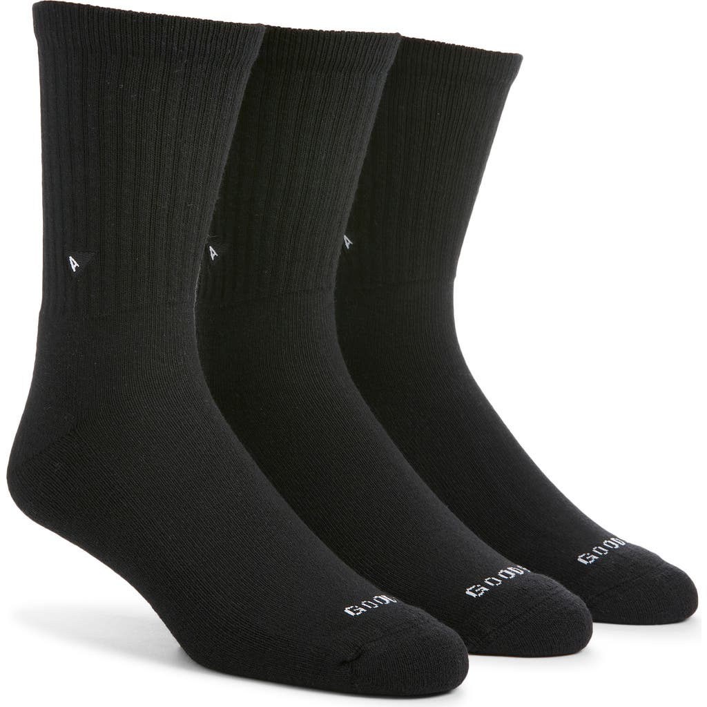 Arvin Goods 3-pack Crew Socks In Black