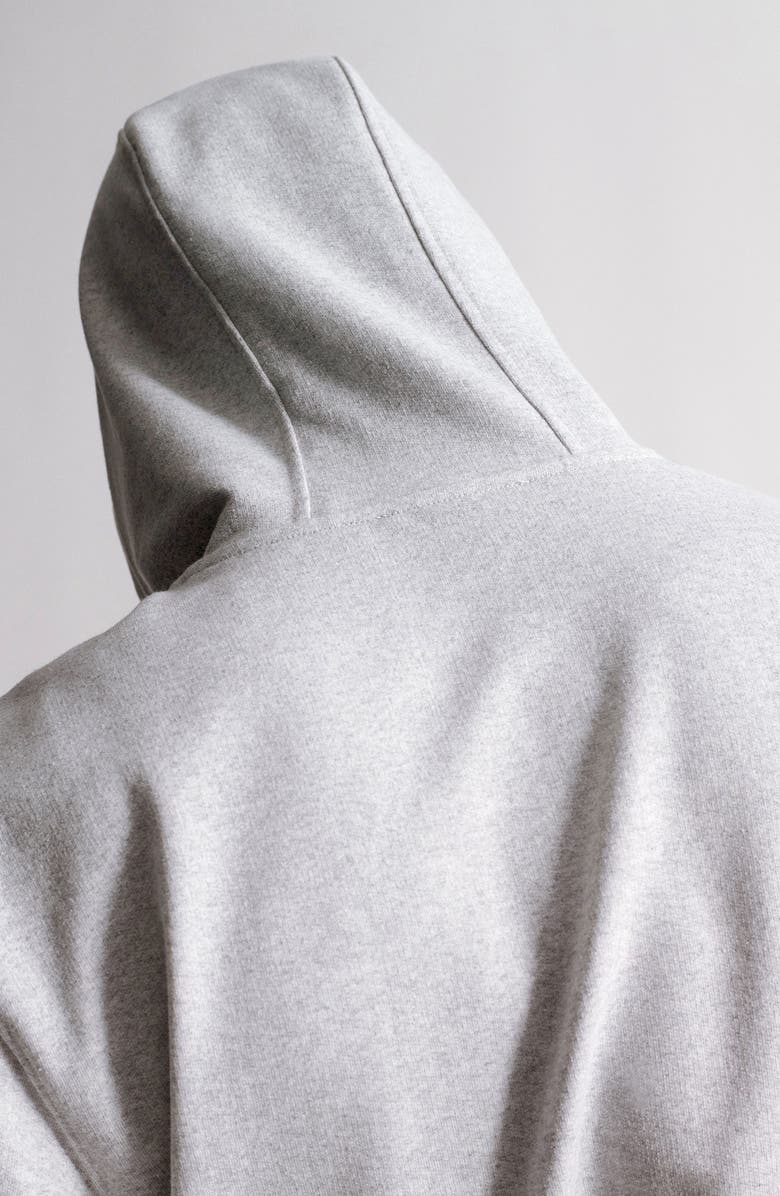 Brooklyn Industries Logo Hoodie, Alternate, color, Light Grey Melange