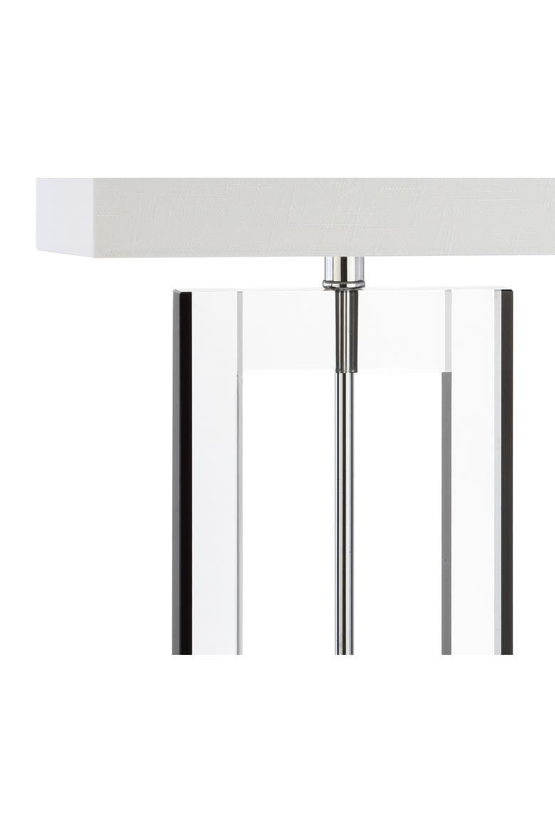 Parish 26" Crystal LED Table Lamp, Clear/Black, Alternate, color, Clear/Black