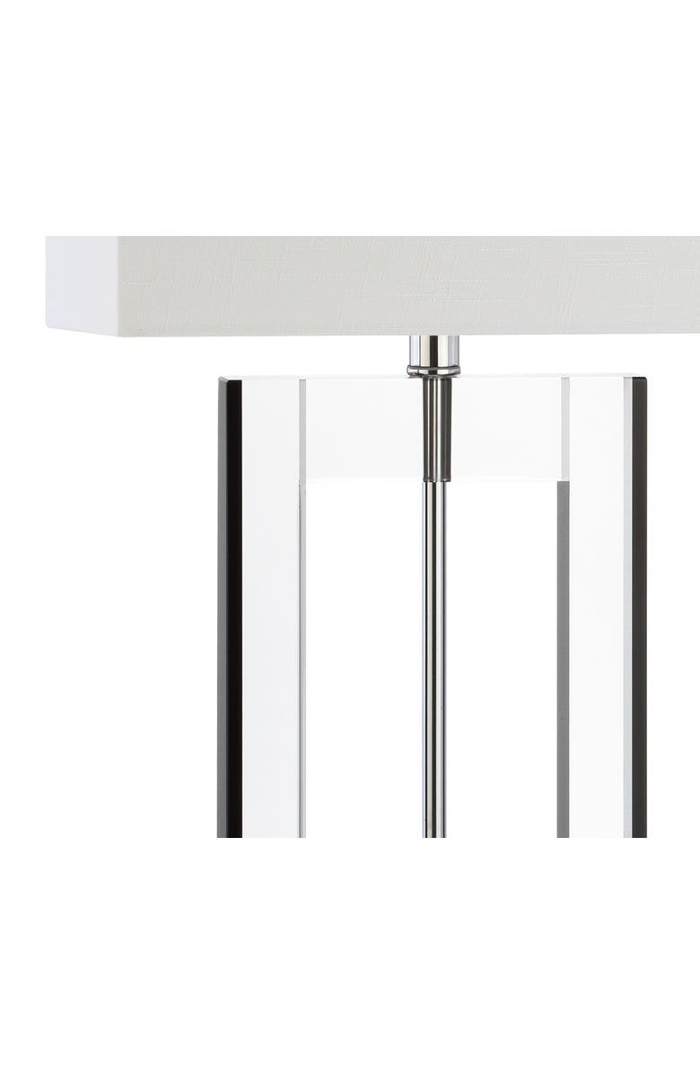 JONATHAN Y Parish 26" Crystal LED Table Lamp, Clear/Black, Alternate, color, Clear/Black