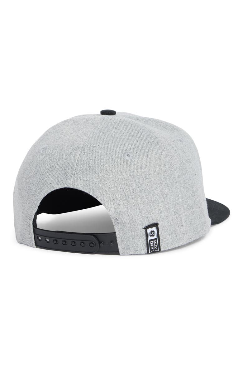 Kids' Bruce 6-Panel Snapback Baseball Cap, Alternate, color, GREY HEATHER