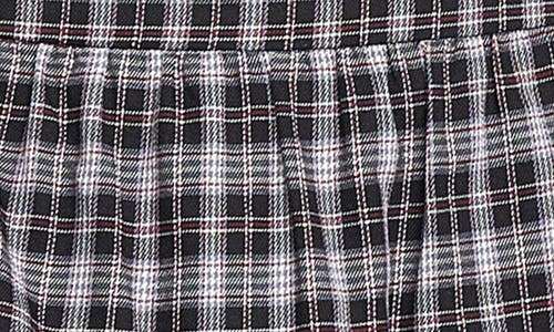 Wayf Odette Plaid Miniskirt In Gray
