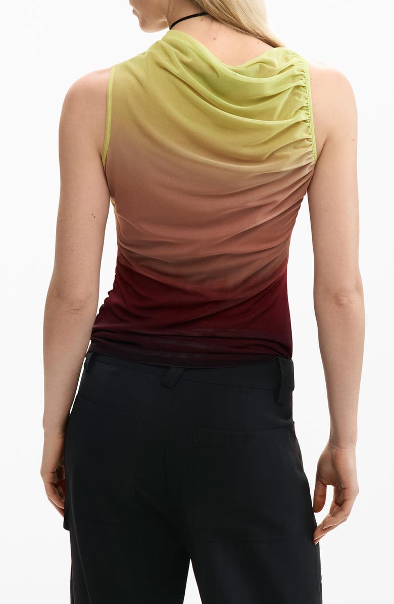 Desigual Ombré Sleeveless Top, Alternate, color, Water Green