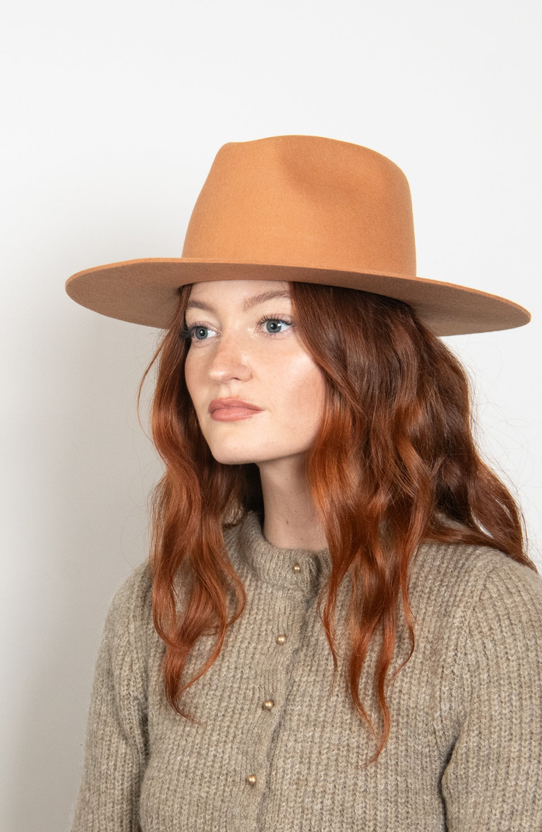 W Y E T H Shea Fedora, Alternate, color, Hazel