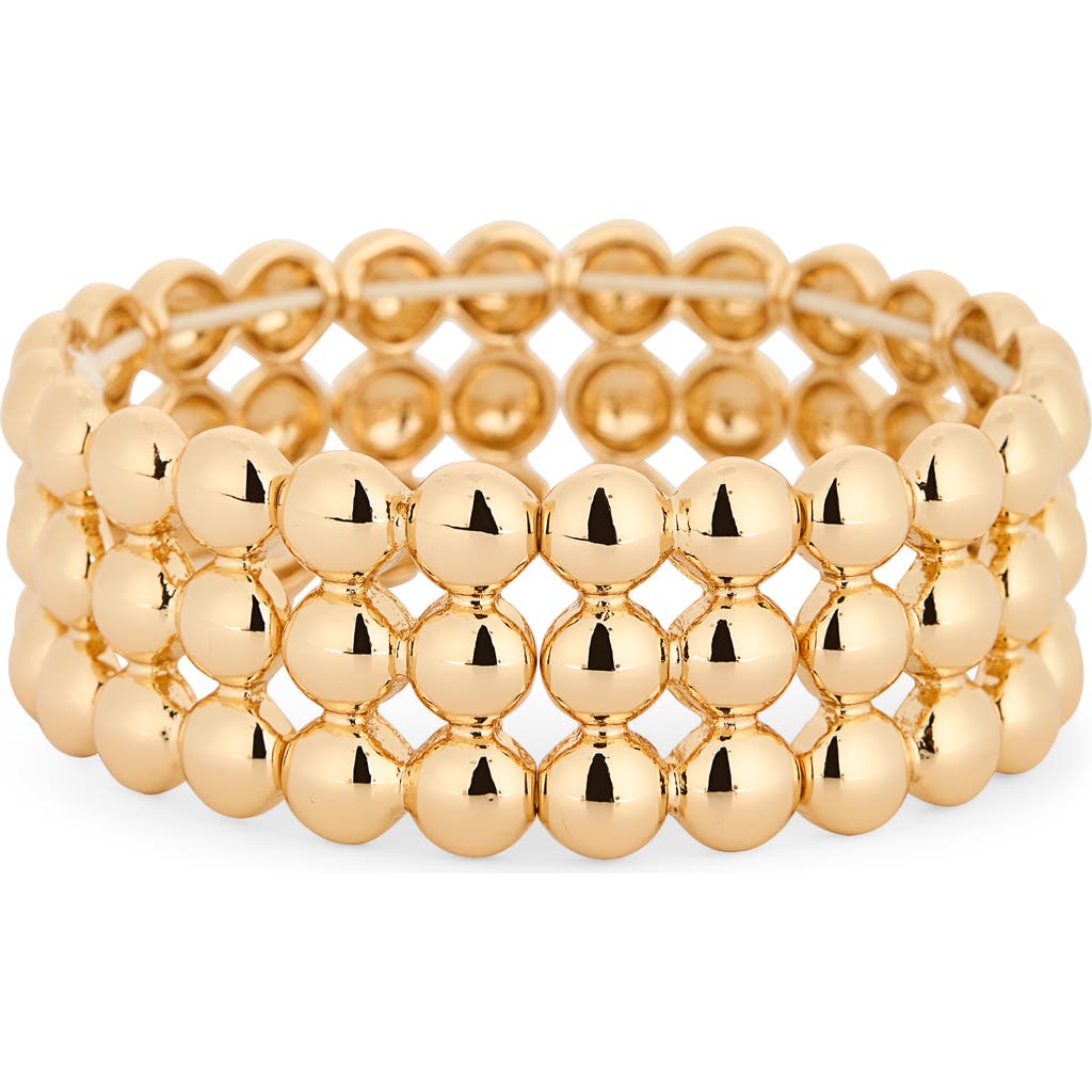 Nordstrom Rack Orb Stretch Bracelet In Gold