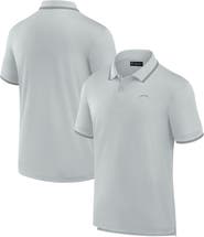 Fanatics Signature Men's Fanatics Signature Gray Los Angeles Chargers Pique Polo Shirt