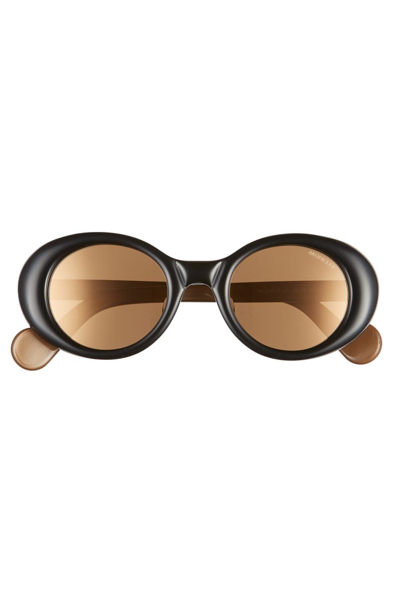 Moncler 48mm Round Sunglasses, Alternate, color, 