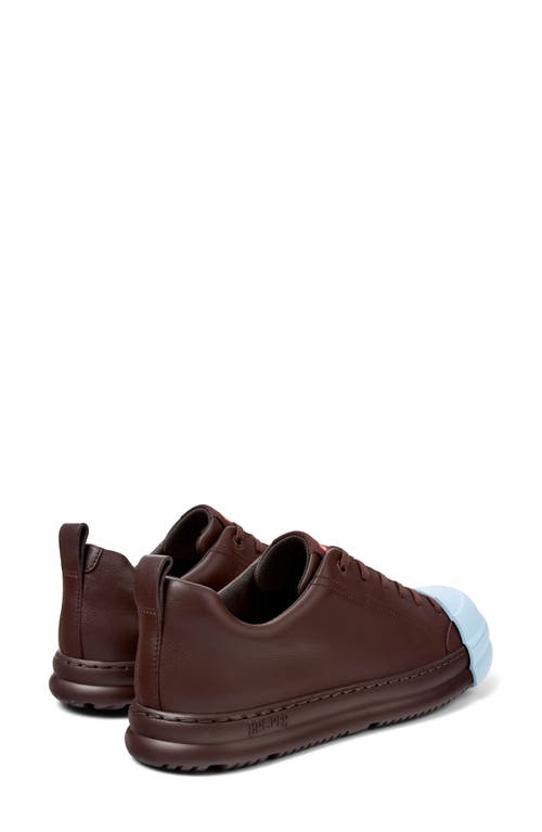 Camper Junction Runner Leather Sneakers In Burgundy