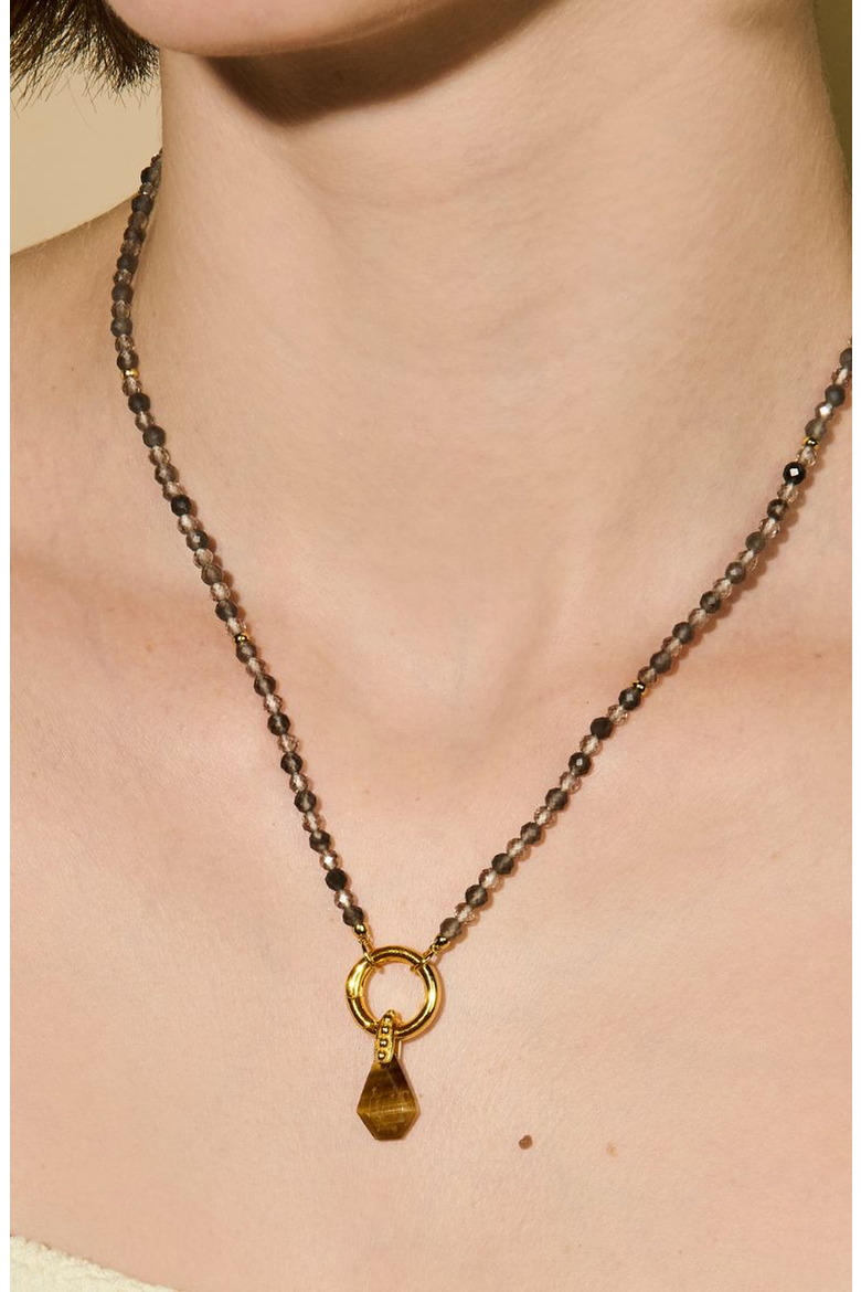 Smoky Quartz Energy Gemstone Necklace, Alternate, color, Smoky Quartz