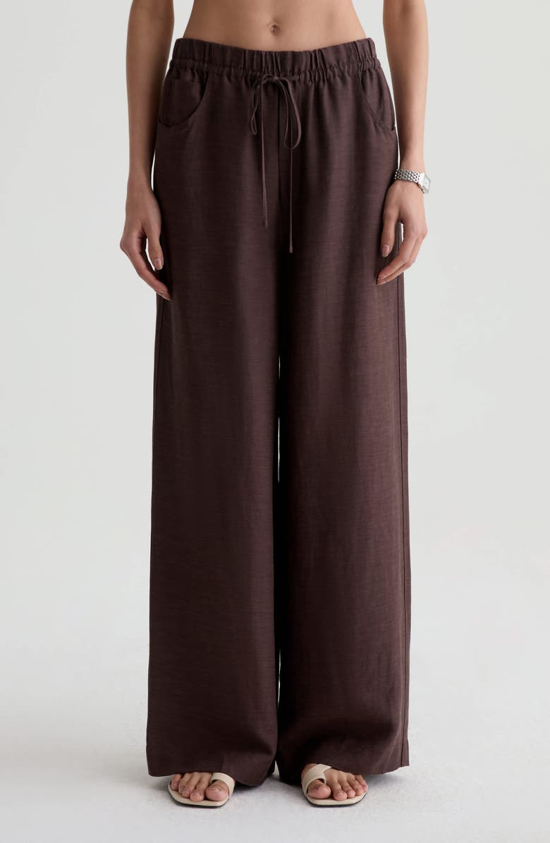 AG Century Drawstring Pants, Alternate, color, Oak Barrel