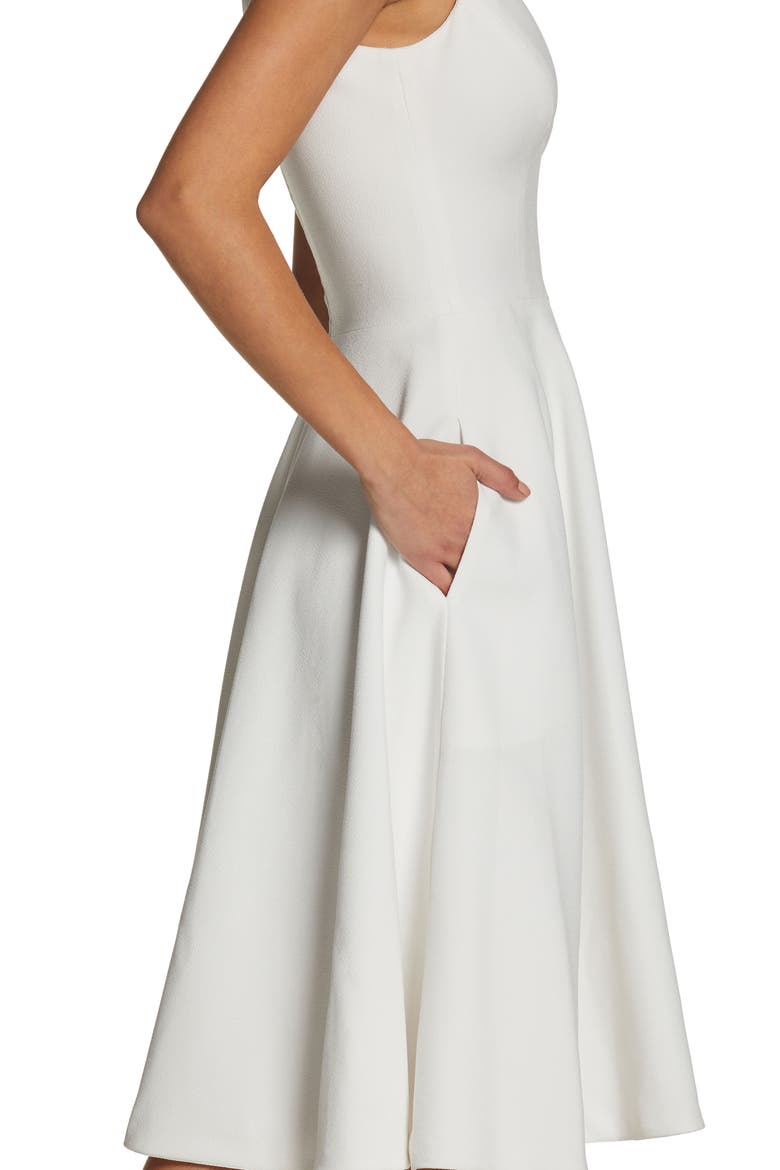 catalina crepe v-neck sleeveless a-line dress Catalina Dress  Dress the Population