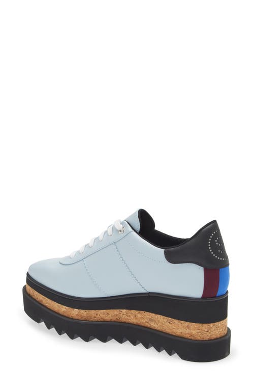Shop Stella Mccartney Sneakelyse Platform Sneaker In Dusty Blue