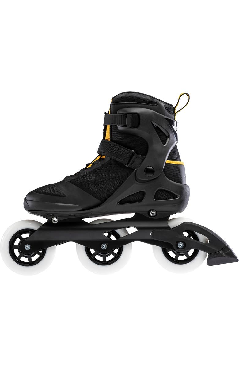 Rollerblade Macroblade 100 3WD Mens Inline Skates, Alternate, color, Black/Yellow