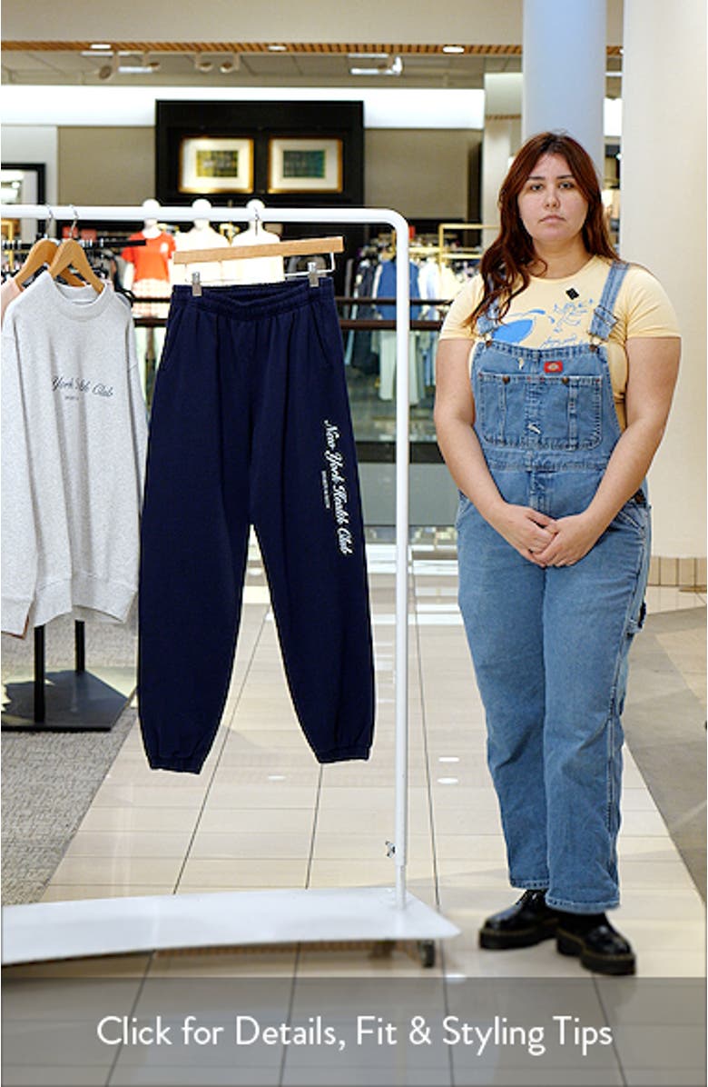 Gender Inclusive NY Health Club Fleece Sweatpants, sales video thumbnail