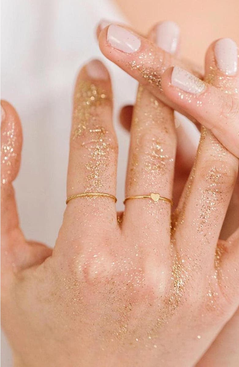 MADE BY MARY Heart Stacking Ring, Alternate, color, Gold Filled