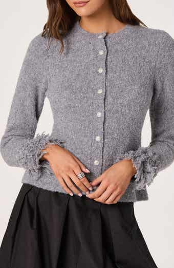Fringe Sleeve Cardigan