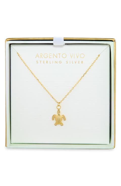 Turtle Charm Necklace