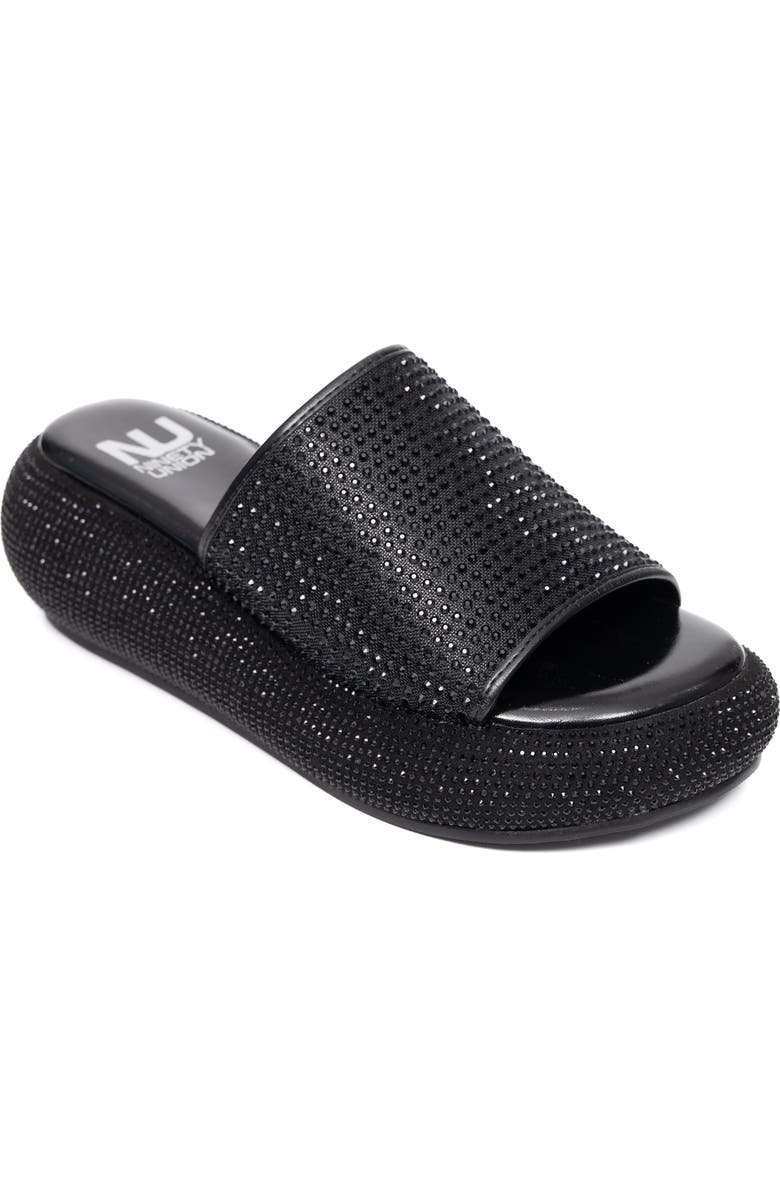 NINETY UNION Blingar Slide Sandal, Main, color, Black