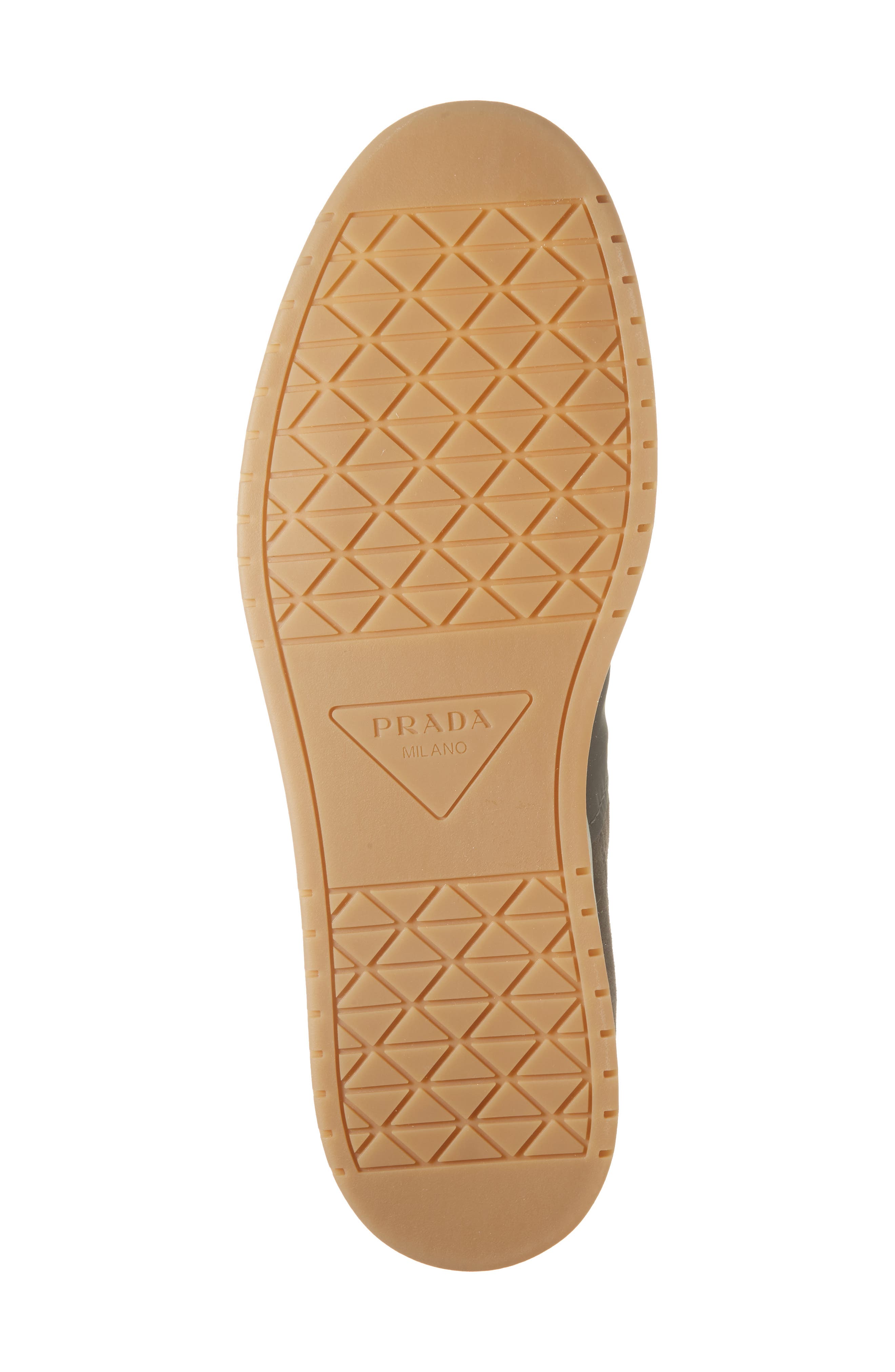 Prada Downtown Low Top Sneaker, Alternate, color, Ematte