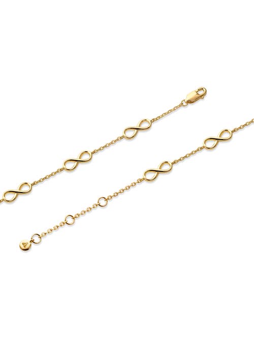 Devata Infinity Five-charm Chain Bracelet In Gold