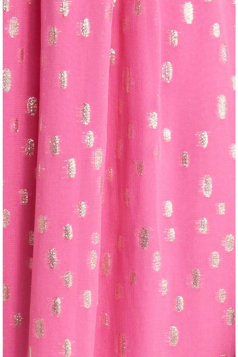 Heidi Metallic Print Maxi Sundress, Alternate, color, AURA PINK
