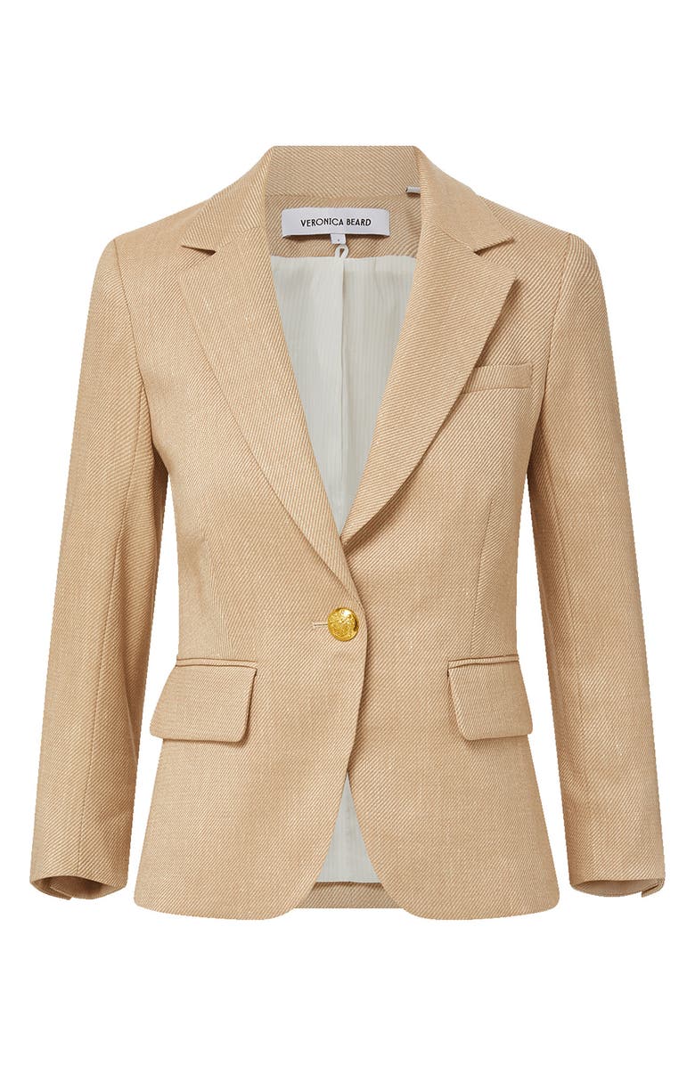 Veronica Beard Schoolboy Dickey Jacket, Alternate, color, Sandalwood Melange