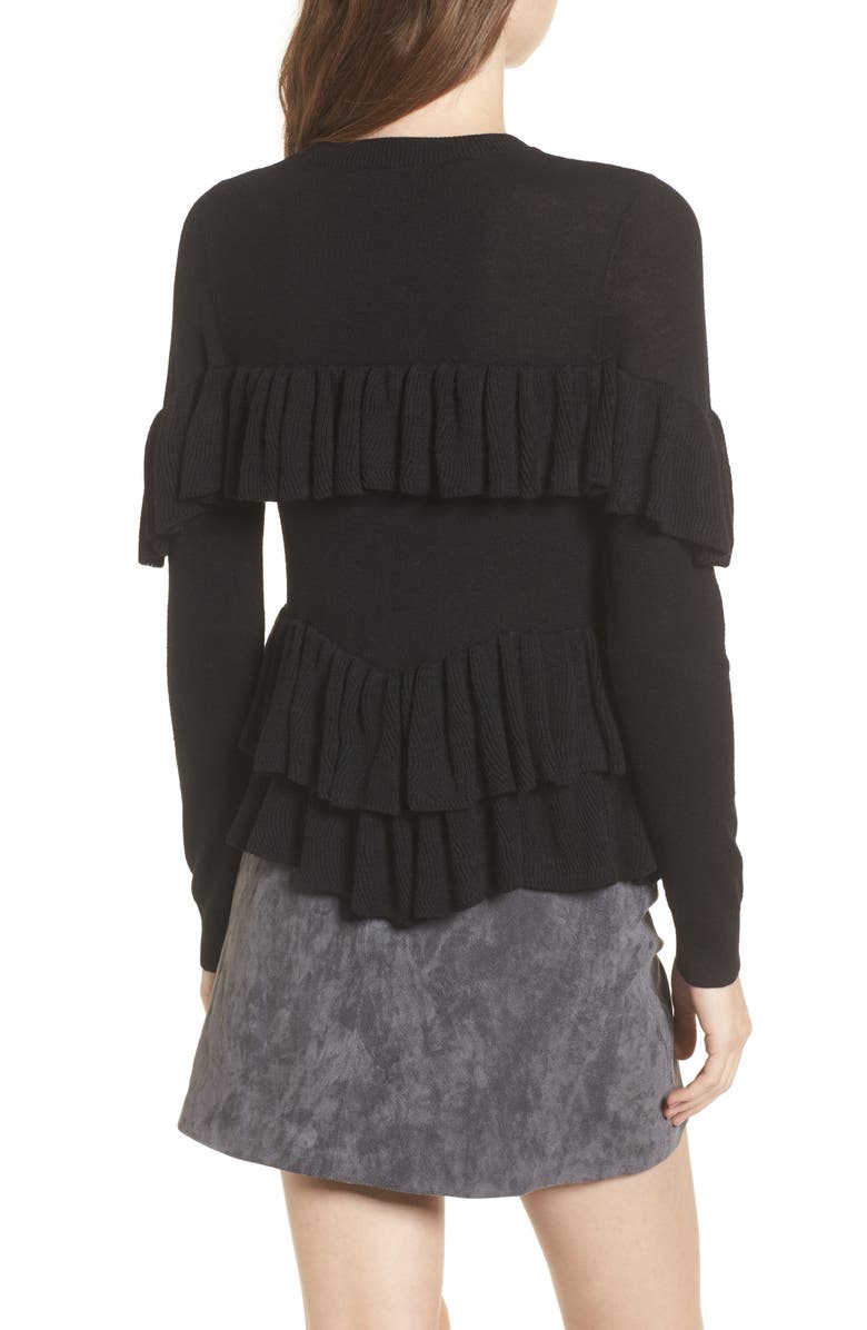 BP. Double Ruffle Sweater, Alternate, color, 