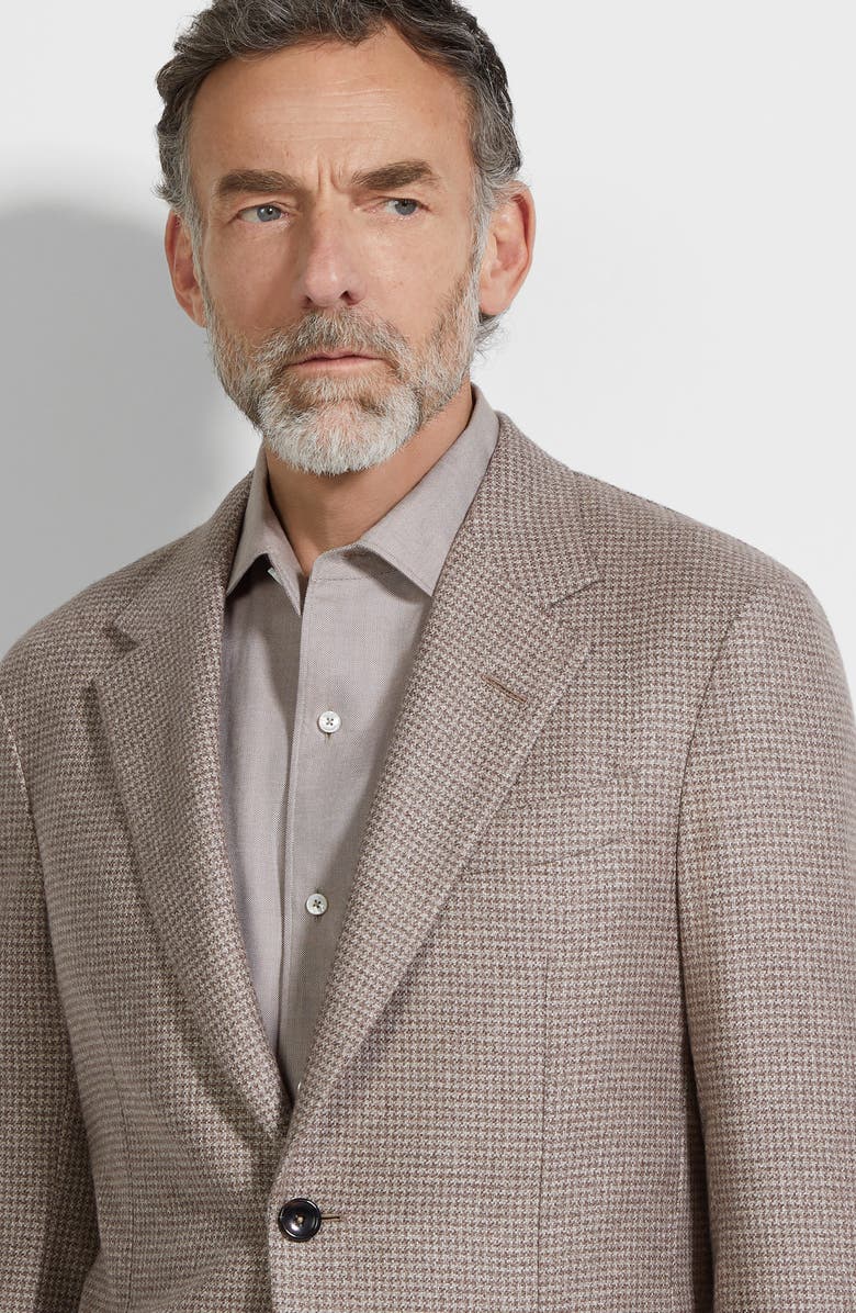 ZEGNA Couture Silk & Cashmere Sport Coat, Alternate, color, Light Beige/Light Taupe