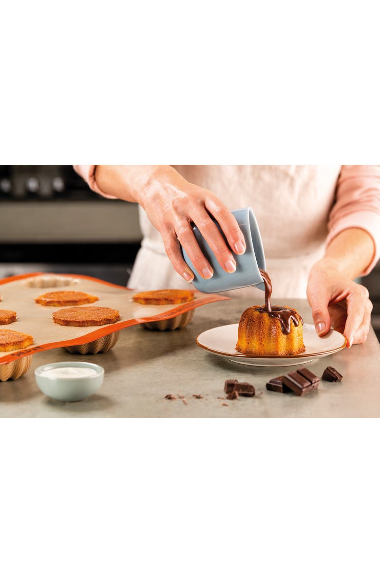 Silpat Perfect Non-Stick Fluted Cake Mold, Alternate, color, Orange