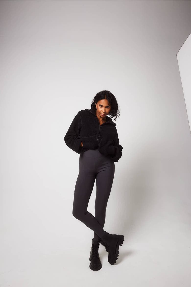 Winter Everyday High Waisted Leggings, Alternate, color, Dark Grey