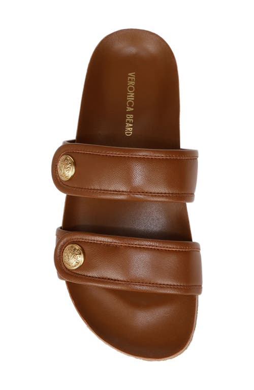 Veronica Beard Percey Slide Sandal In Caramel