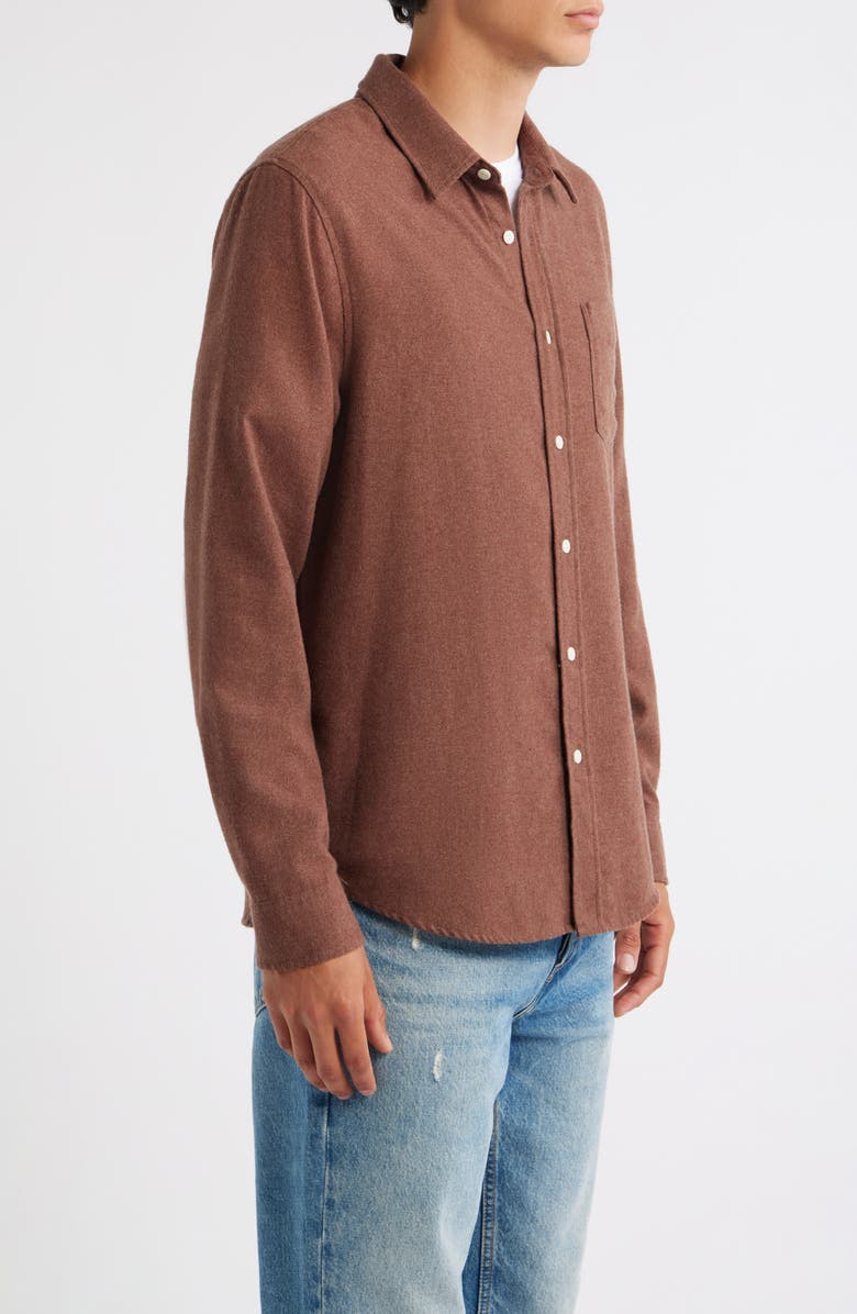 Rails Runson Relaxed Fit Flannel Button-Up Shirt, Alternate, color, Mahogany Heather