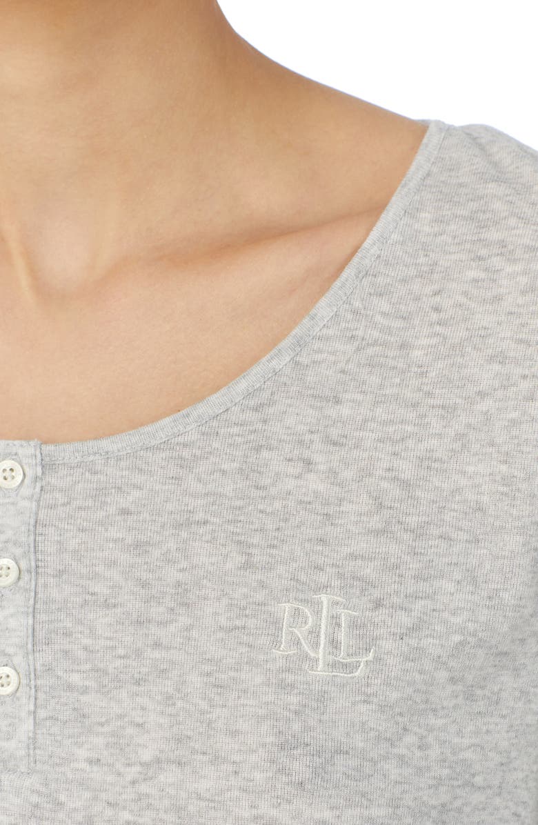 Lauren Ralph Lauren Long Sleeve Henley Pajamas, Alternate, color,