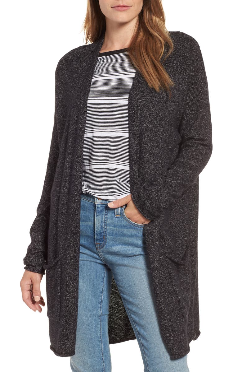 Caslon<sup>®</sup> Long Marled Cardigan, Main, color, 