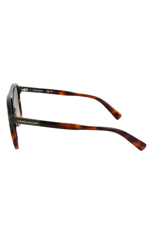 Longchamp Heritage 58mm Gradient Aviator Sunglasses