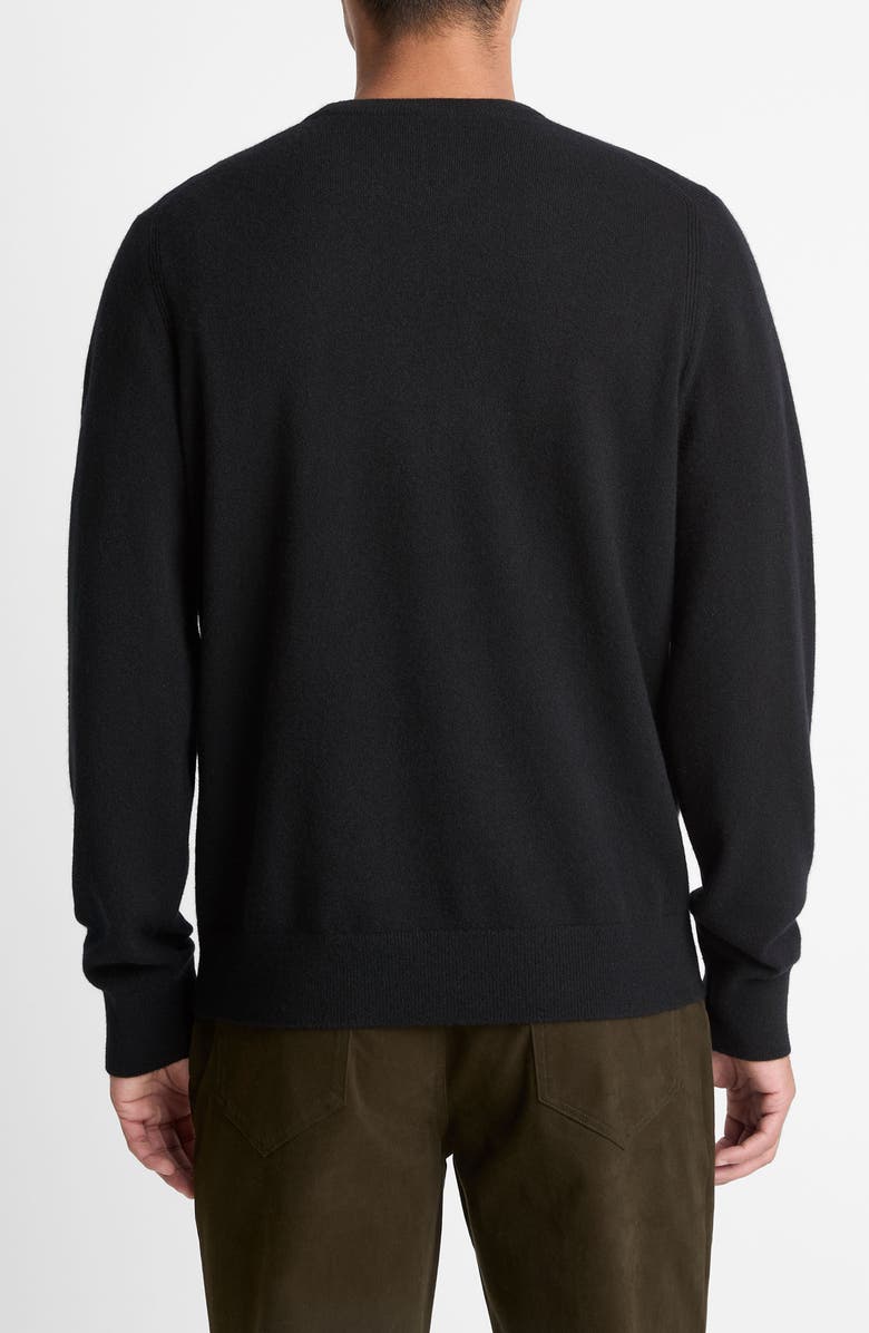 Vince Cashmere Crewneck Sweater, Alternate, color, Black