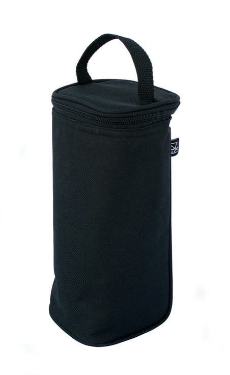 Breastmilk Cooler & Baby Bottle Bag, Insulated Leak Proof, Ice Pack Included, Single in Black