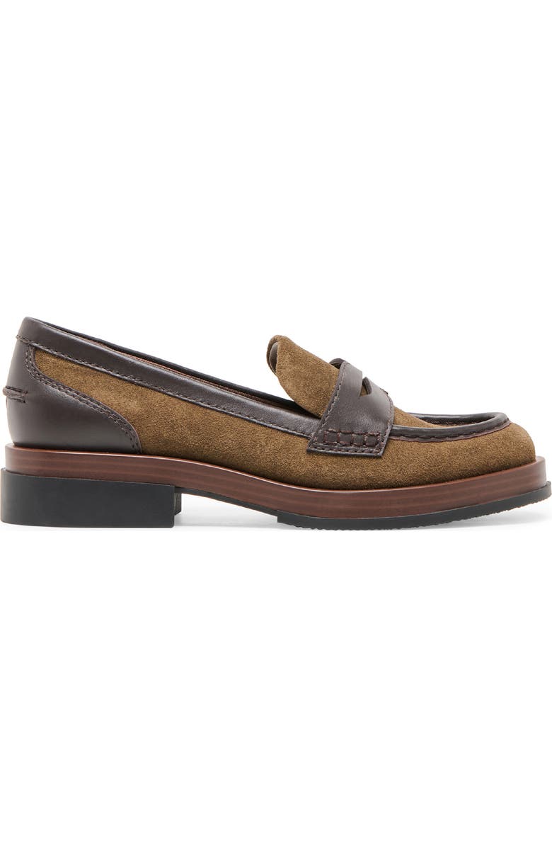 Dolce Vita Abey Penny Loafer, Alternate, color, Olive Suede