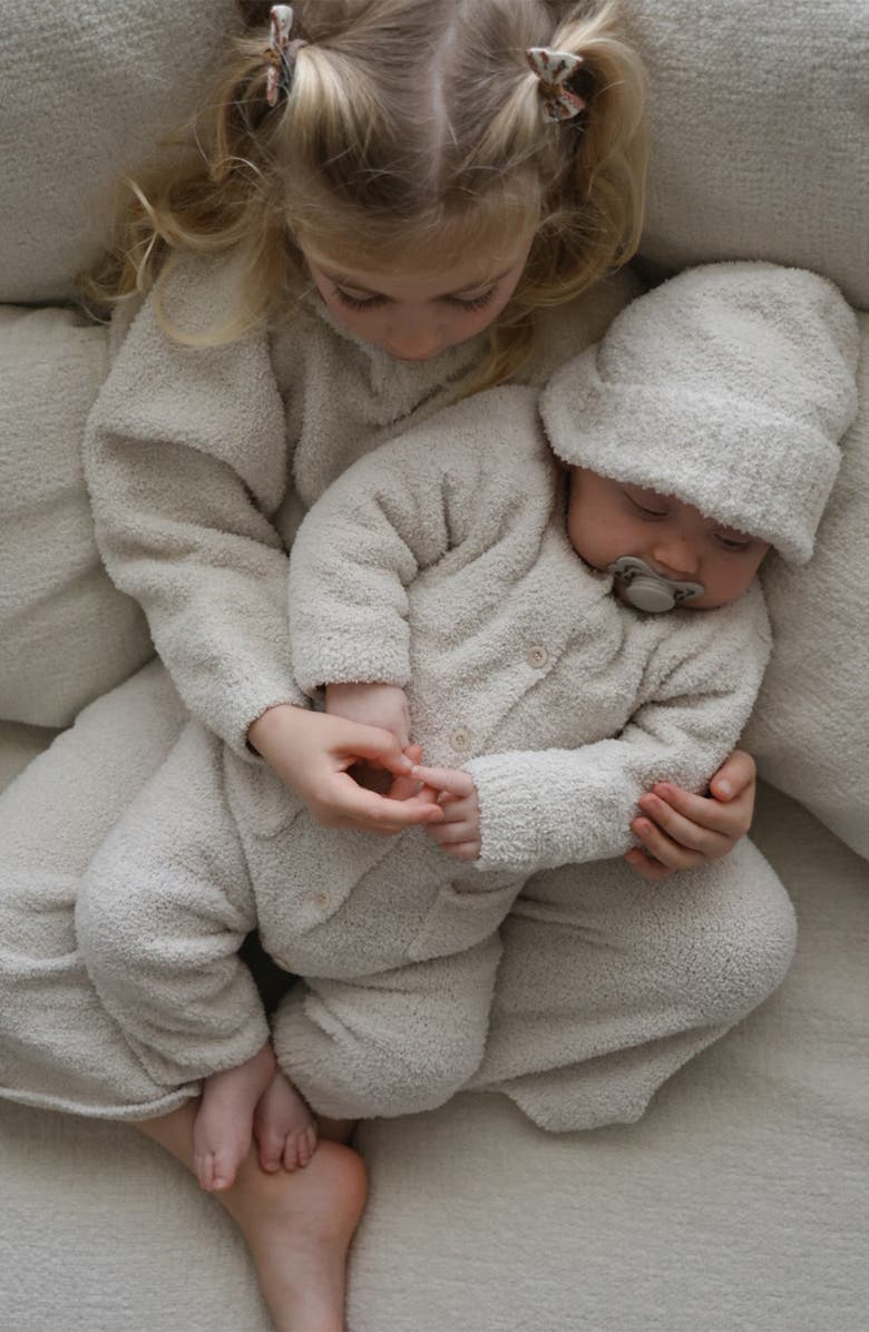 7 A.M. Enfant Kids' 2-Pack Chenille Beanies, Alternate, color, Ecru/ Pecan